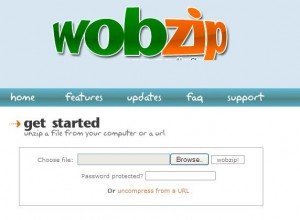 wobzip - Unzip files