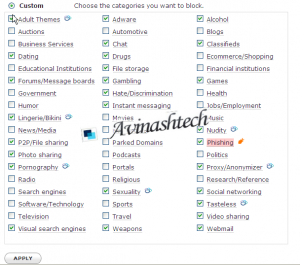 opendns categories 300x265 Use OpenDNS to browse Internet faster, safer and smarter   Part2