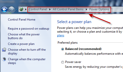 How to disable Auto Sleep mode in Windows 7