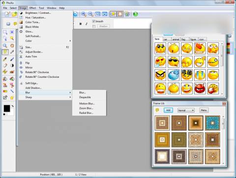 PhoXo – tiny, fast, easy to use, powerful, free, image and photo editor