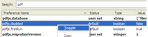 How to disable Firefox inbuilt PDF viewer