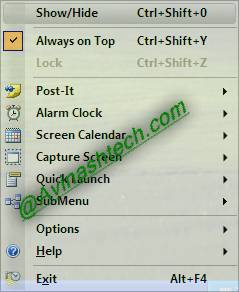 capture.net menu