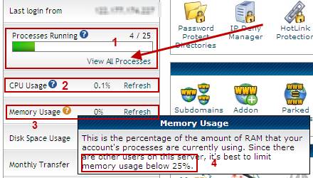 hostgator cpu memory