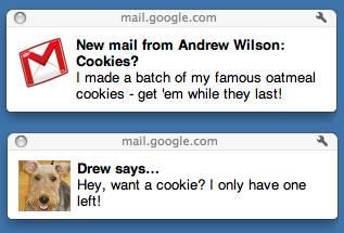 Gmail desktopnotification