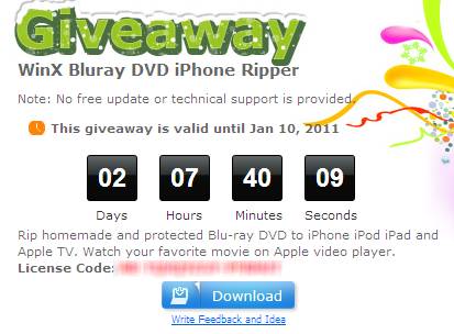 WinX Bluray DVD iPhone Ripper
