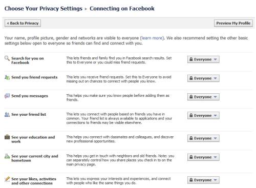 facebook default