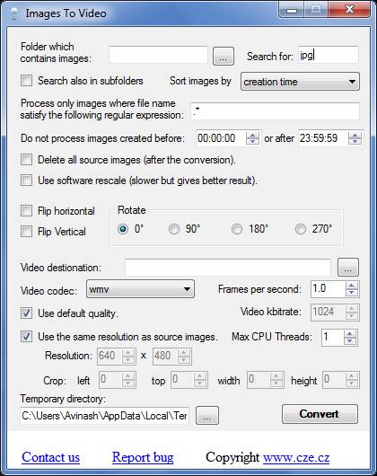 images to video