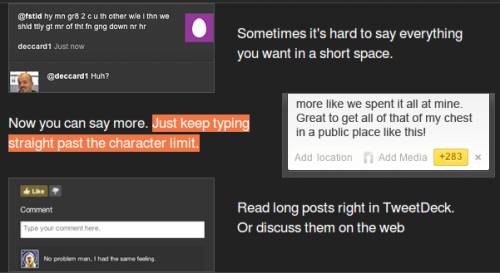 long tweets