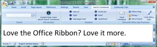 Search Commands in Word