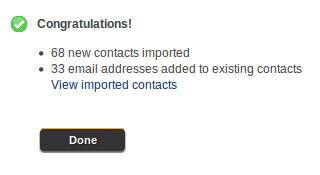 Facebook contact