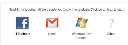 Yahoo Facebook contacts