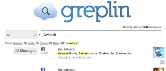 Greplin Search
