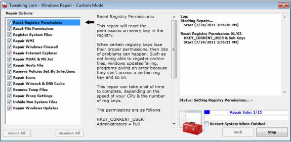 Fix Windows errors -repair