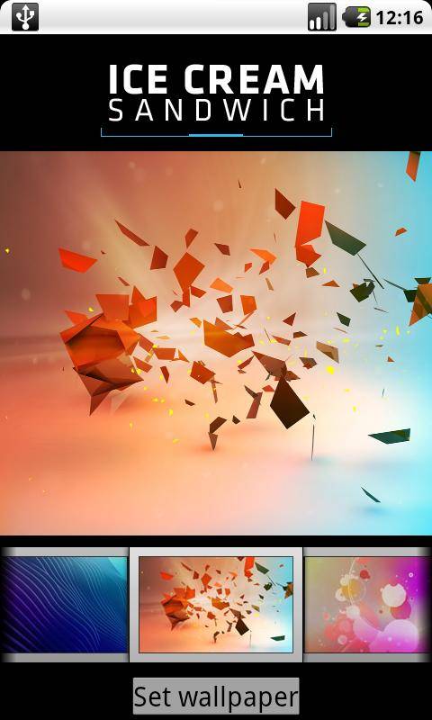Ice cream sandwich wallpaper
