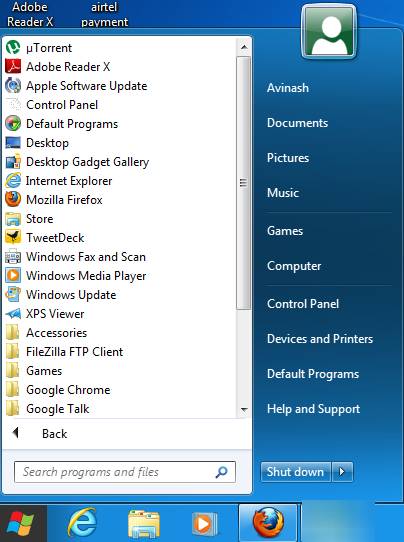 Windows 8 old start menu