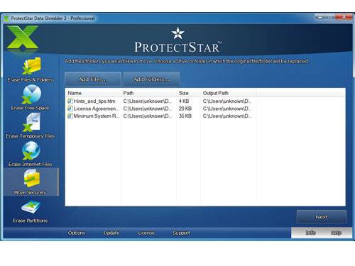 move files securely