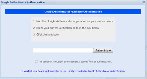 Authentication lastpass
