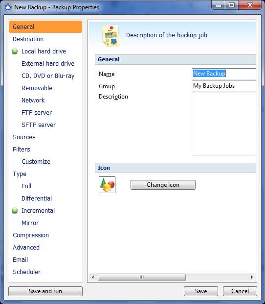 backup options