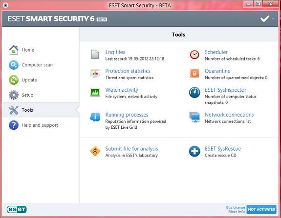 ESET Smart Security tools
