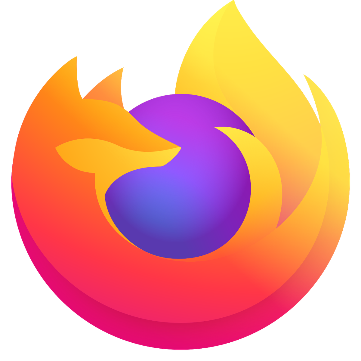 Firefox browser logo, representing the new built-in Firefox iOS ad blocker