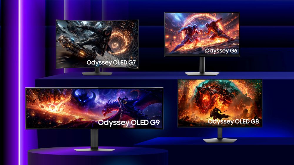 Samsung Odyssey 2027 gaming monitor lineup shown at Gamescom 2026